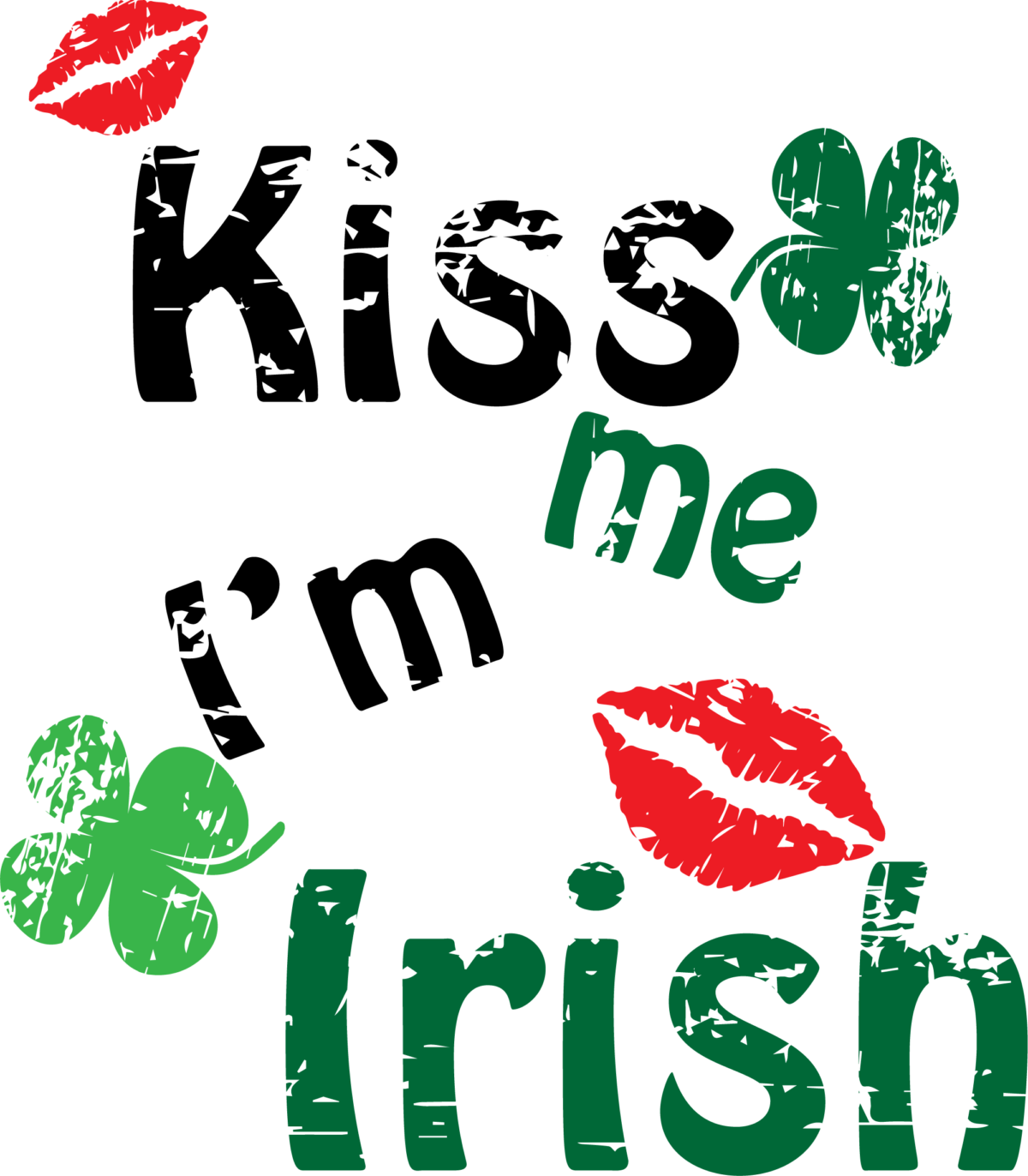 Kiss me im Irish SVG