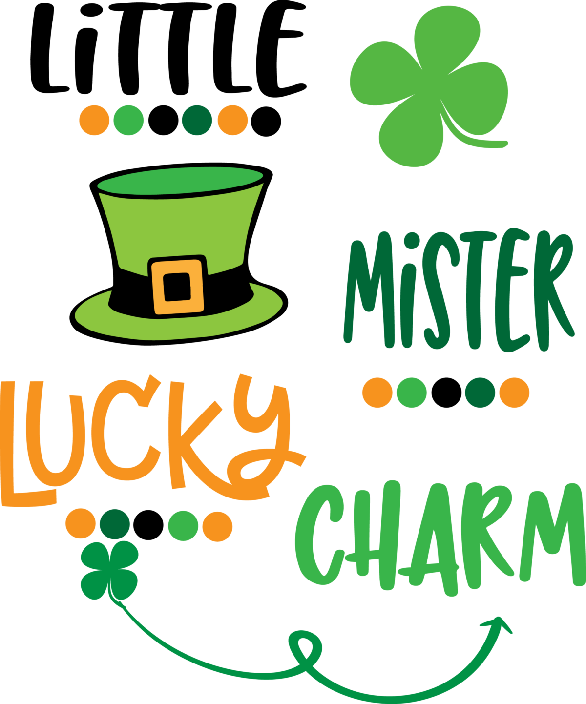 Little Mister Lucky Charm SVG