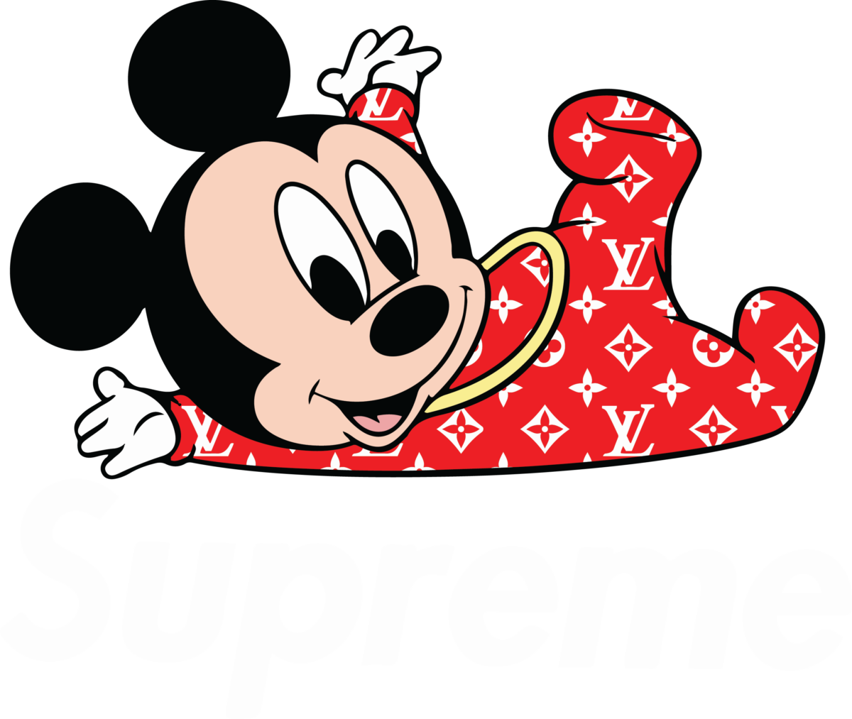 Mickey Supreme Svg