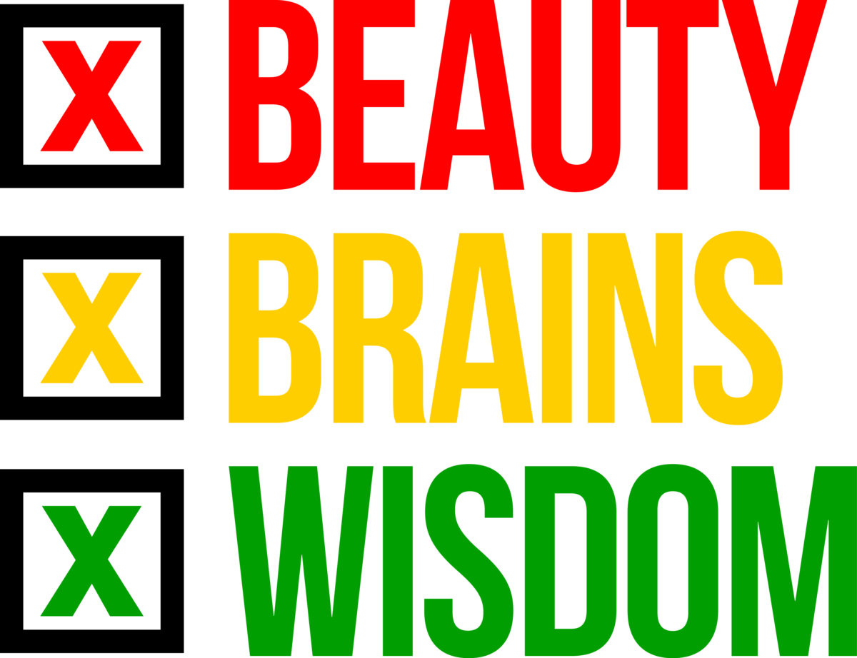 Beauty brains wisdom Svg