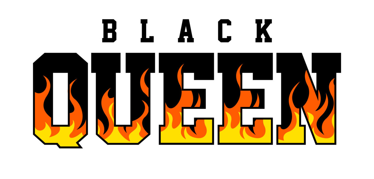 Black queen flames Svg
