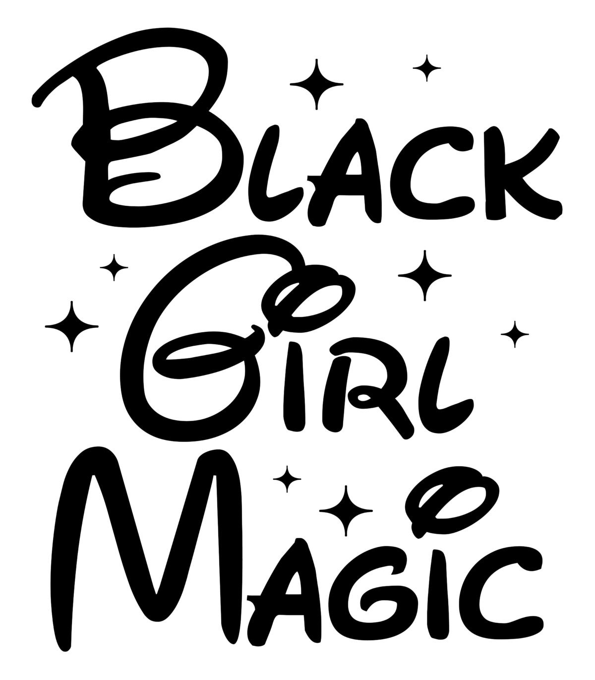 Black girl magic disney Svg