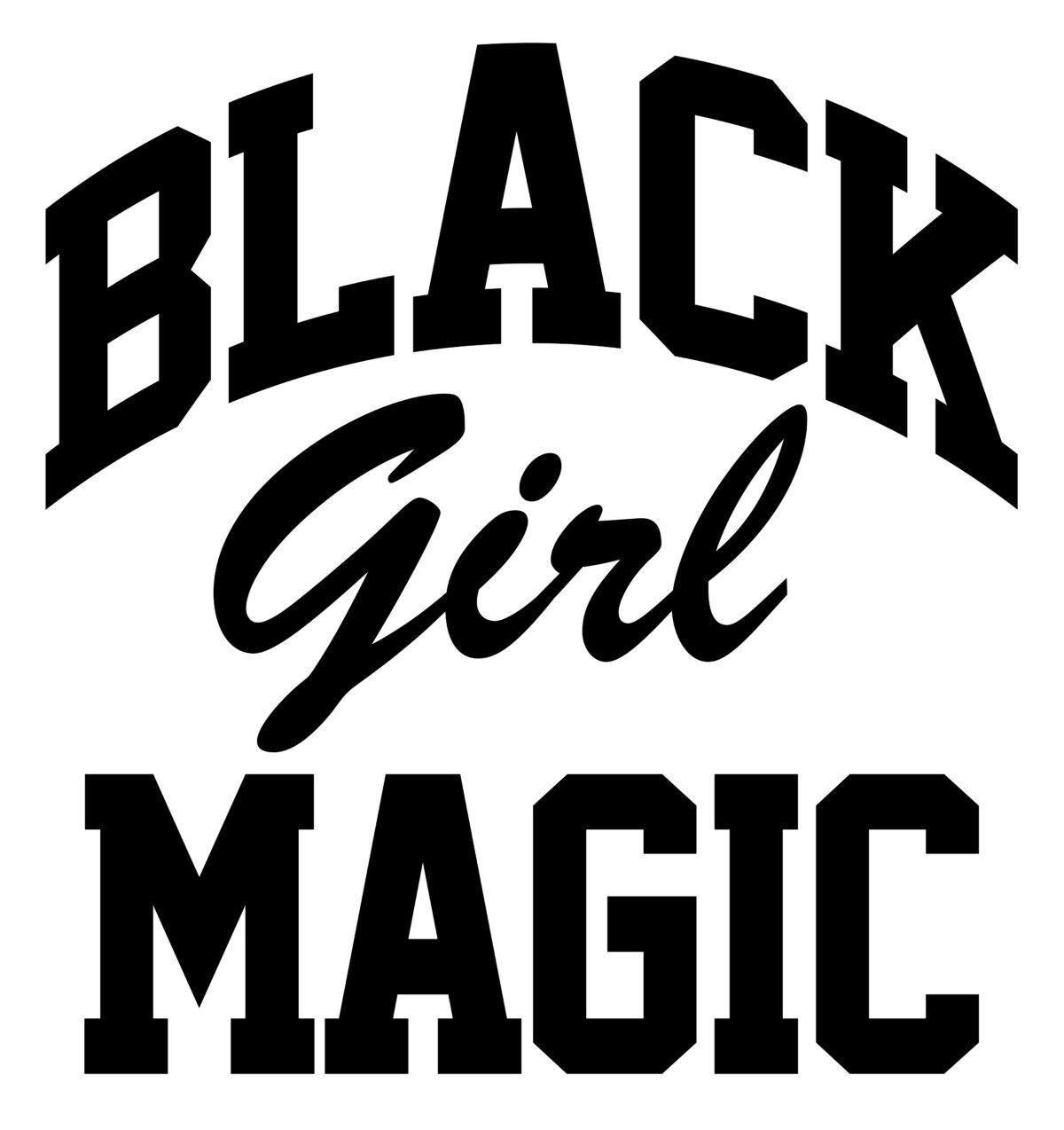 Black girl magic Svg