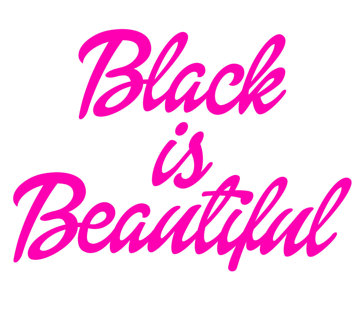 Black is beautiful Svg