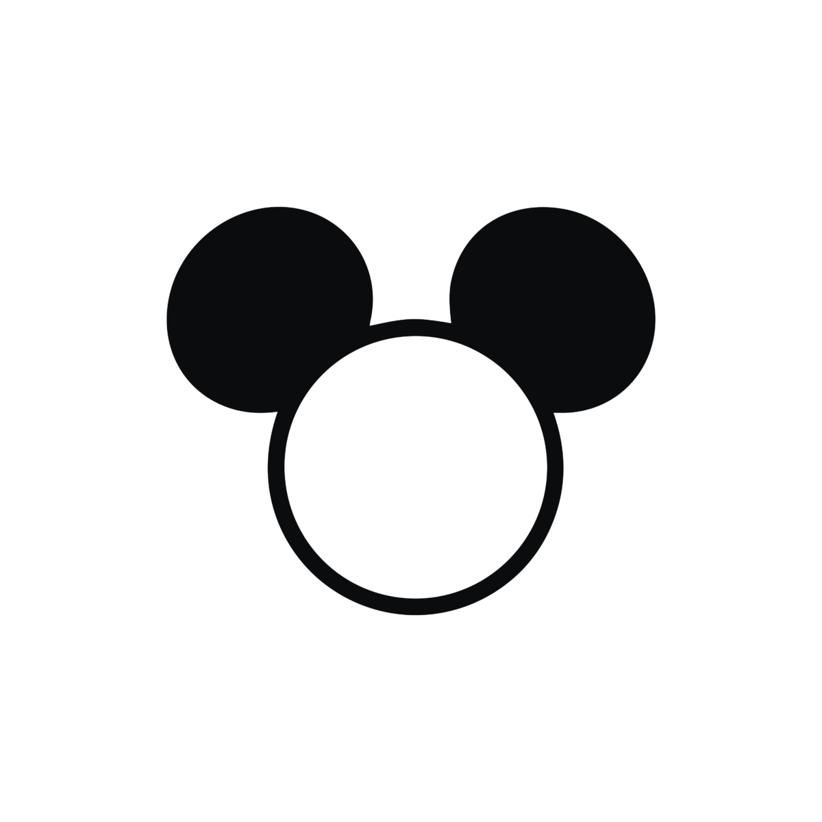 Mickey head monogram Png