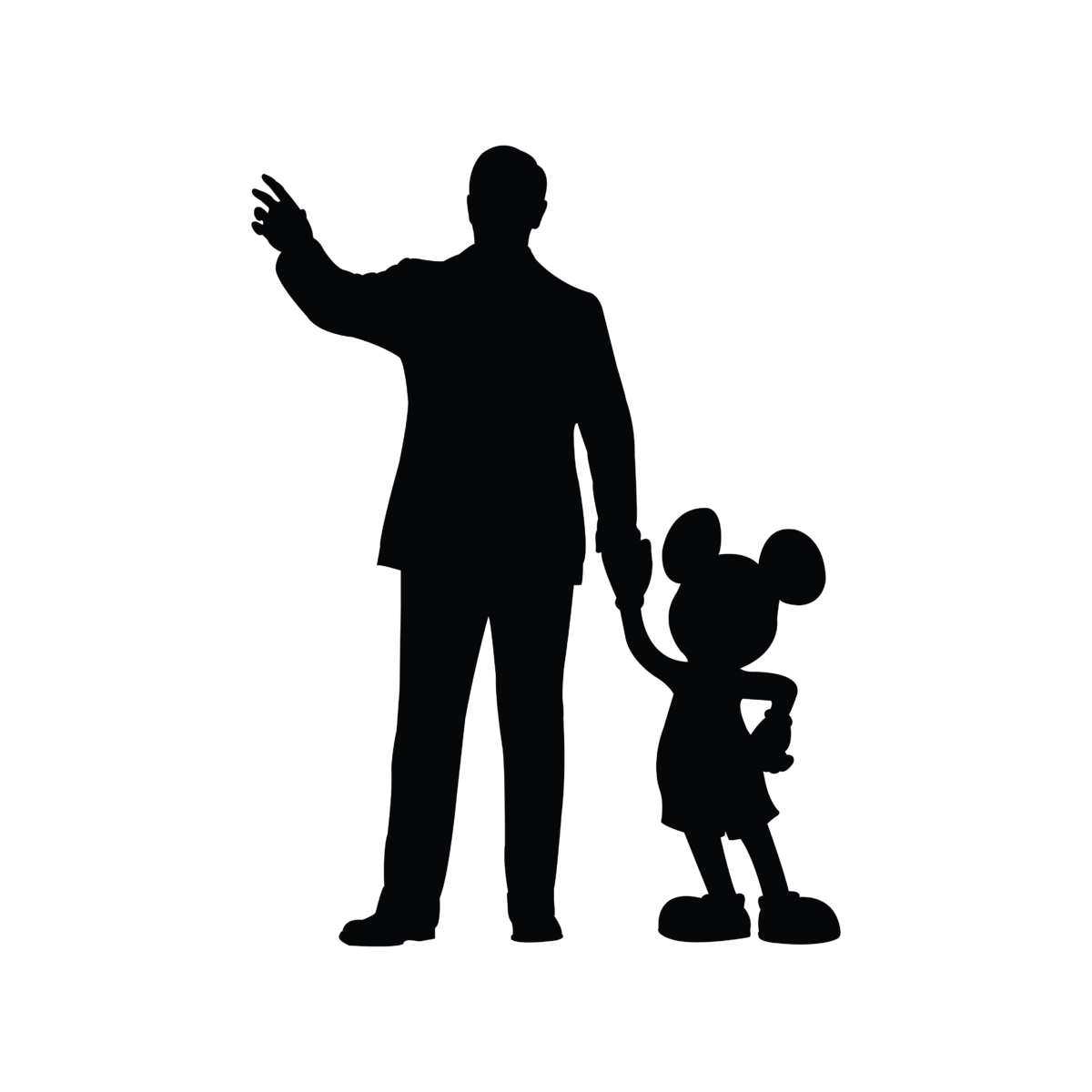 Walt Disney Mickey Mouse Silhouette Svg