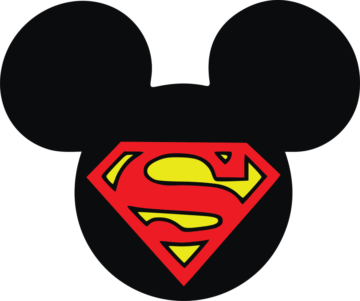 Mickey Superman Ears Svg