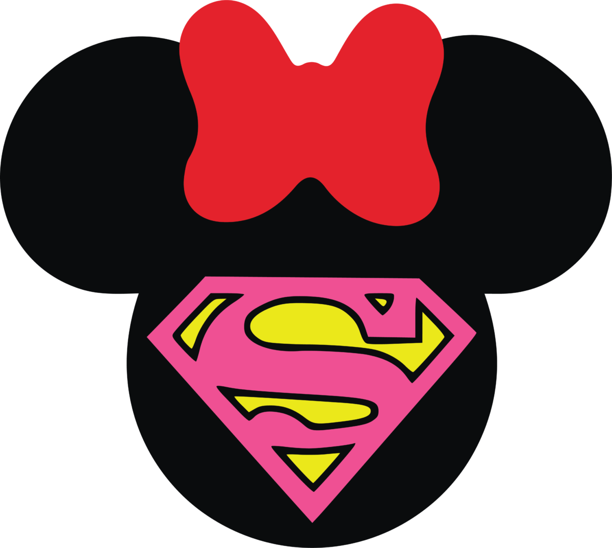 Minnie Superman Ears Svg