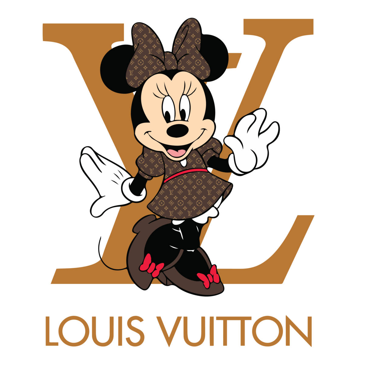 Mickey Minnie Louis Vuitton Svg
