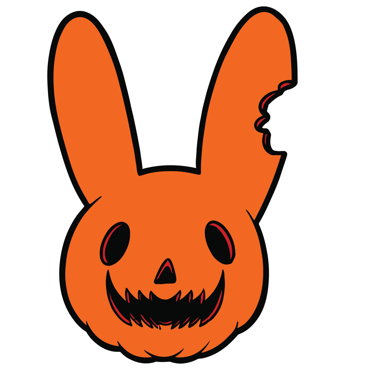 Bad Bunny Halloween Svg