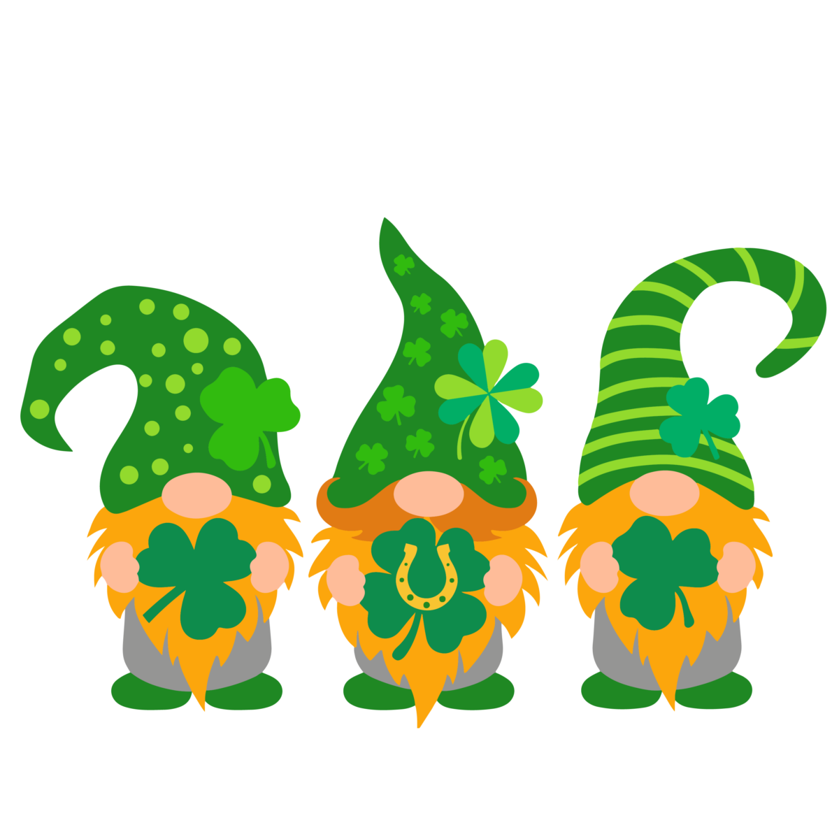 St. Patrick's Day Gnomes Svg