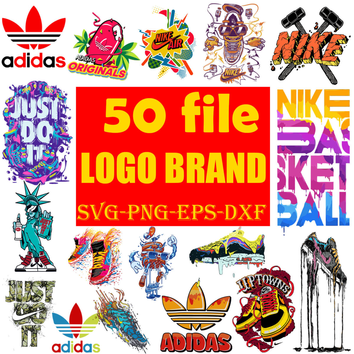 50 Logo Brand Bundle Svg