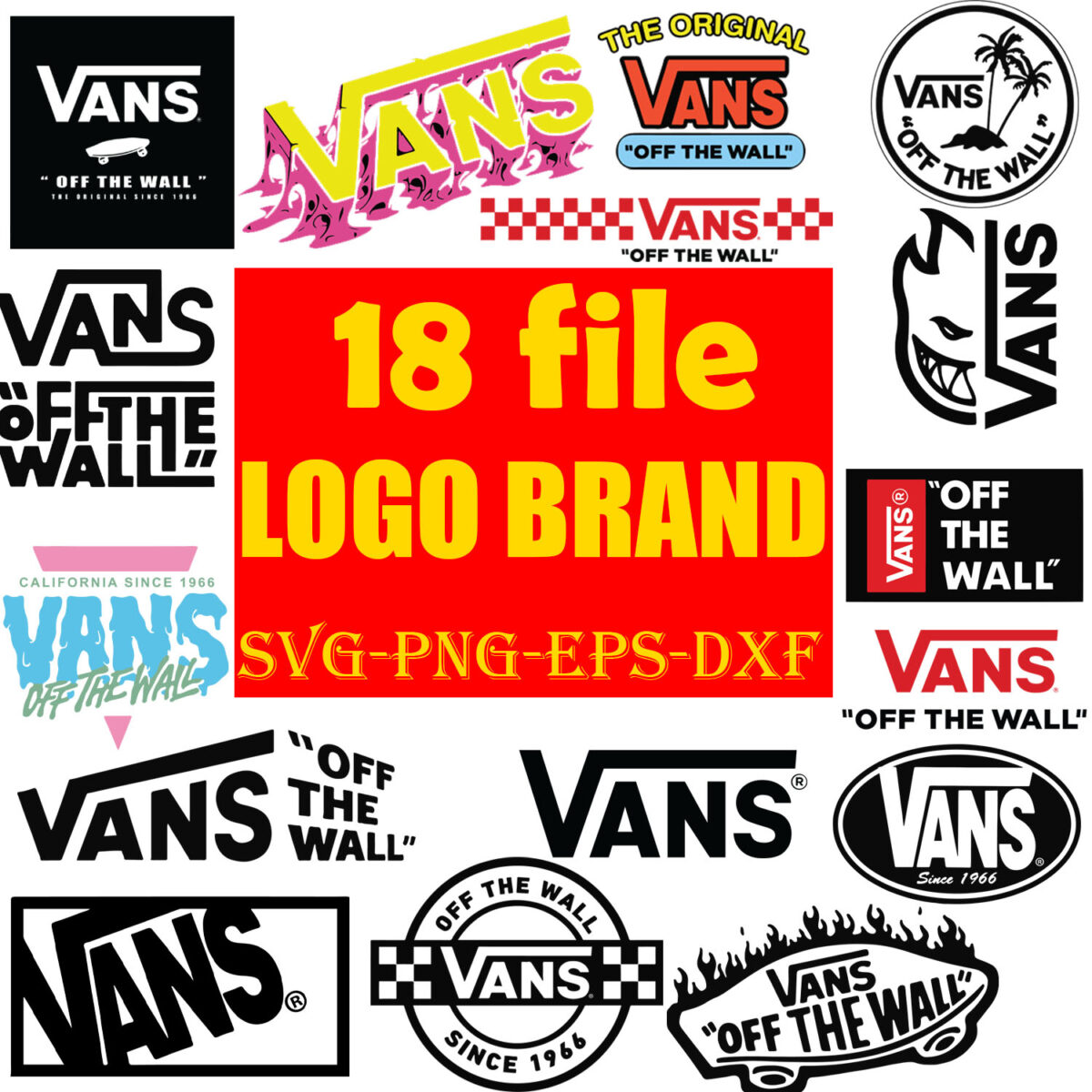 18 Logo Vans bundle Svg