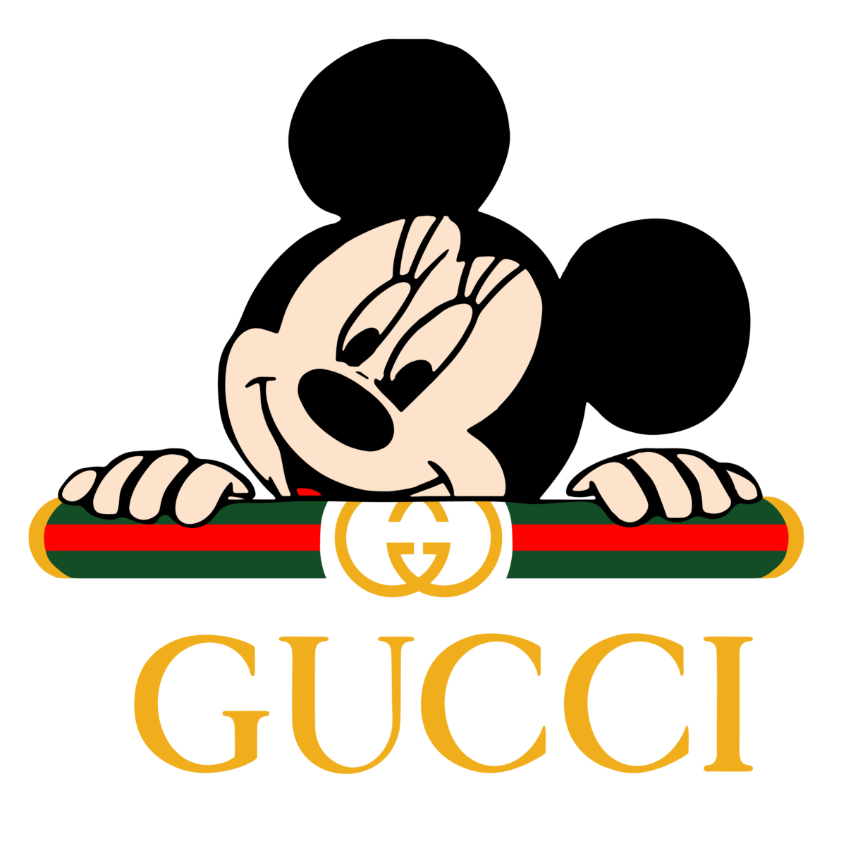 Gucci Mickey And Minnie SVG