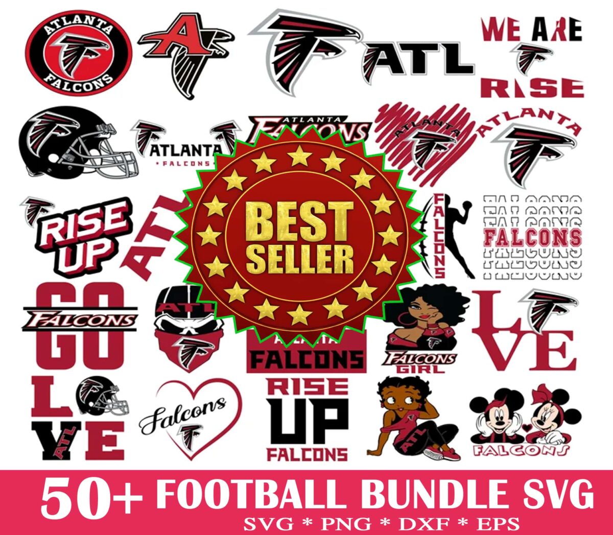 50 Atlanta Falcons Svg Bundle