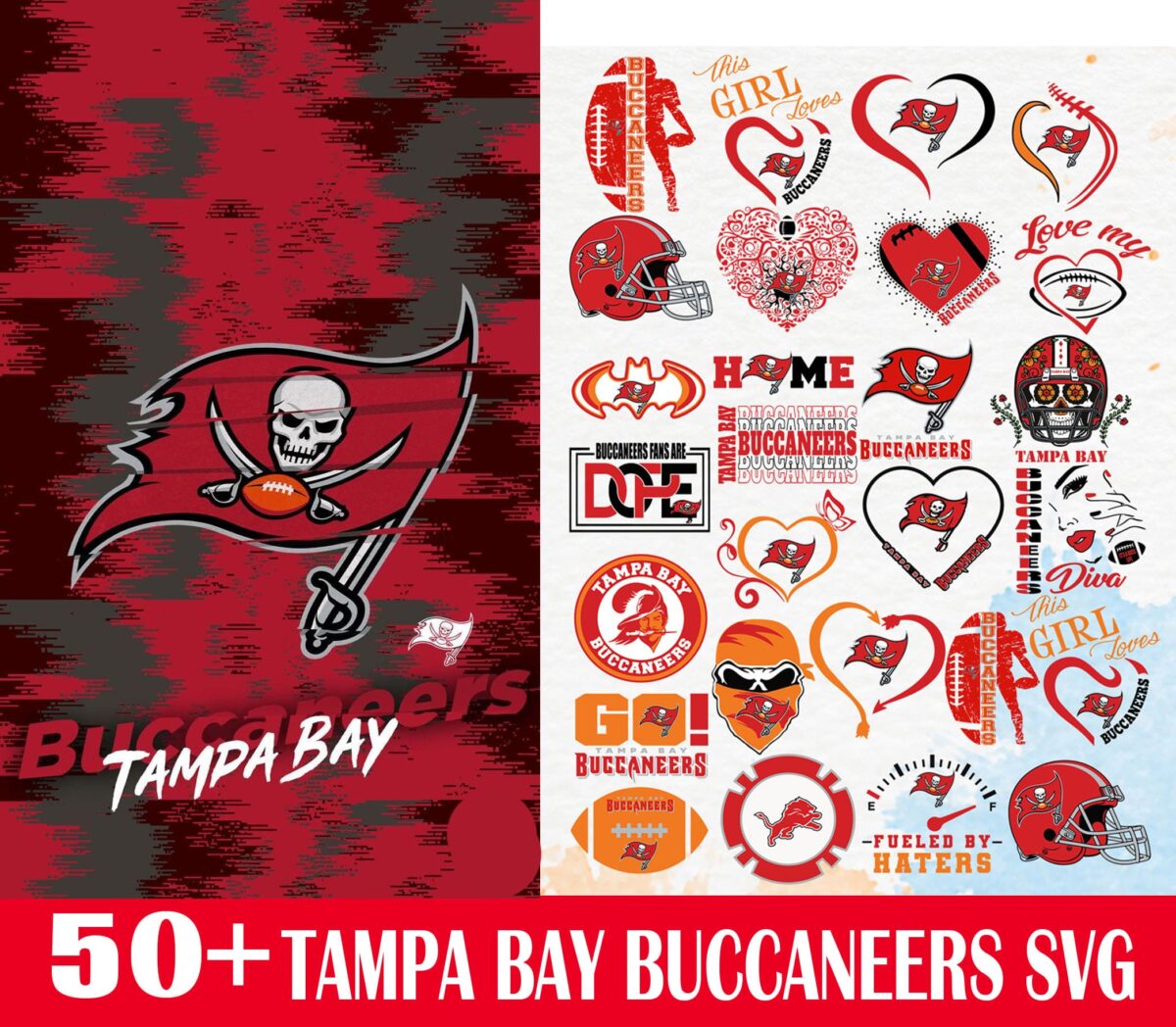 50 Tampa Bay Buccaneers Svg Bundle