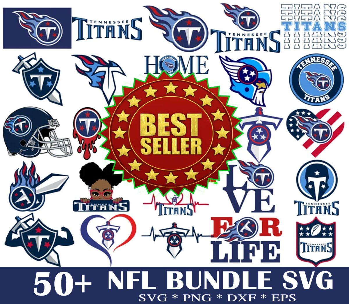 50 Tennessee Titans Svg Bundle