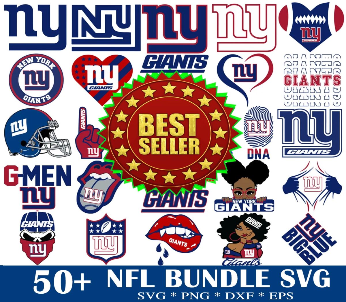 50 NewYork Giants Svg Bundle