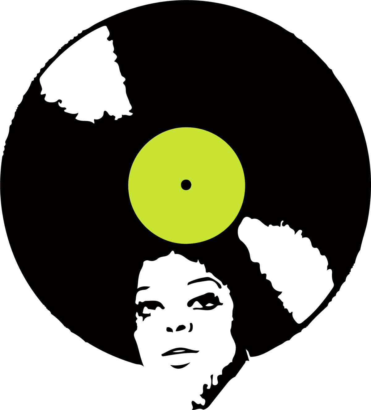 Afro Woman Vinyl Svg
