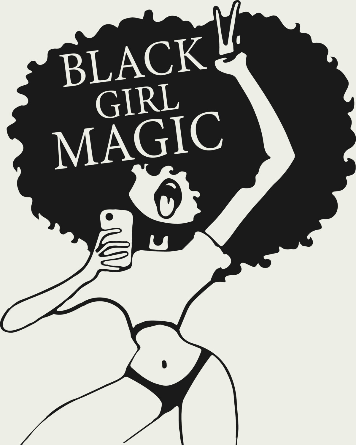 Black girl magic Svg
