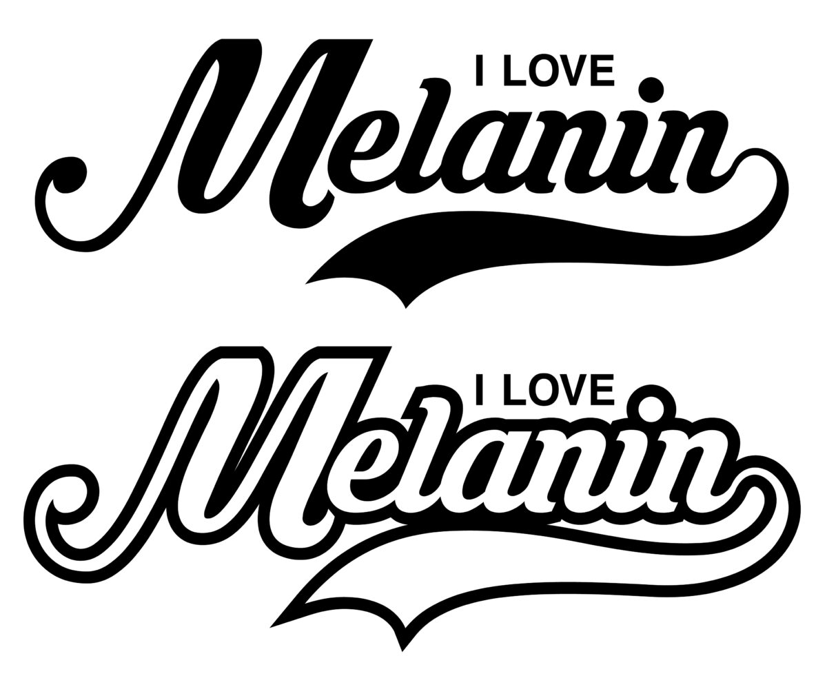 I love melanin Svg