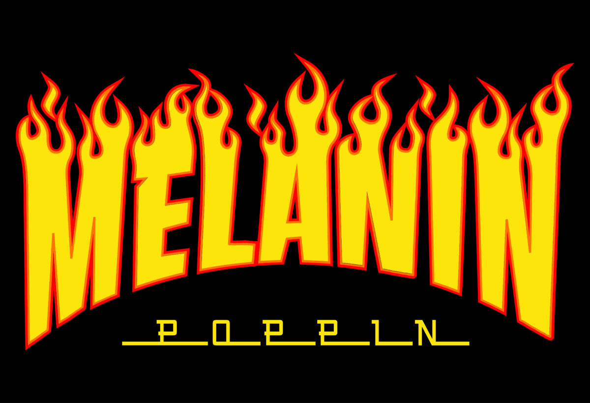 Melanin poppin fire Svg