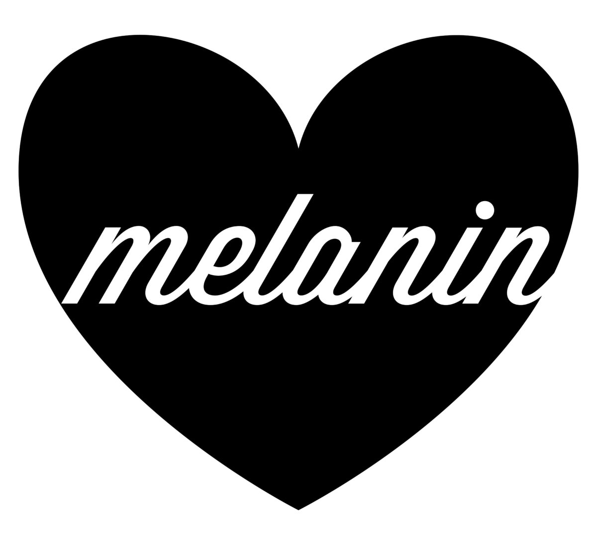 Melanin heart Svg