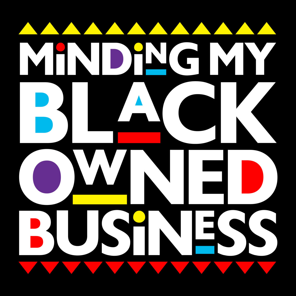 Minding my black owned business martin Svg