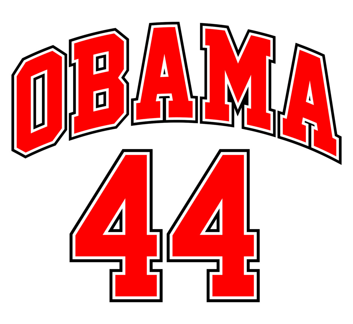 Obama 44 jersey Svg